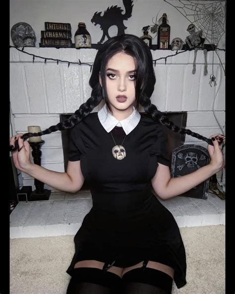 wednesday sexy cosplay|Adult Wednesday Addams Costume